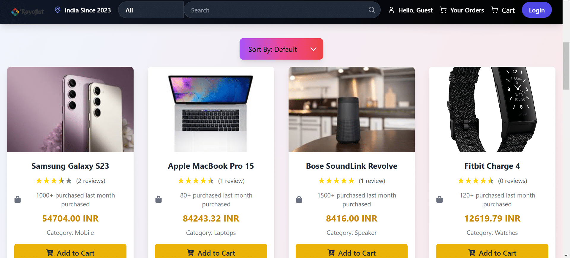 E-Commerce Website