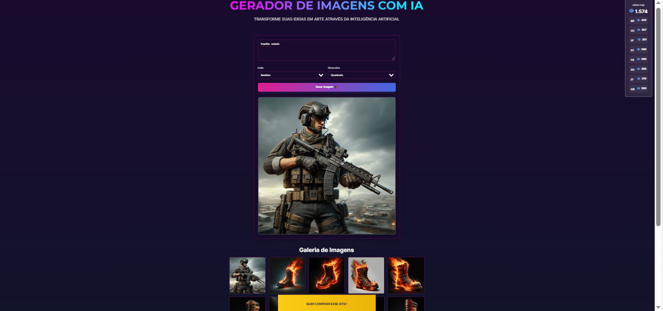 GERADOR DE IMAGENS COM IA