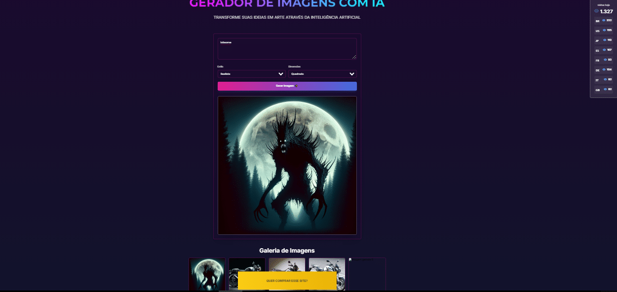 GERADOR DE IMAGENS COM IA