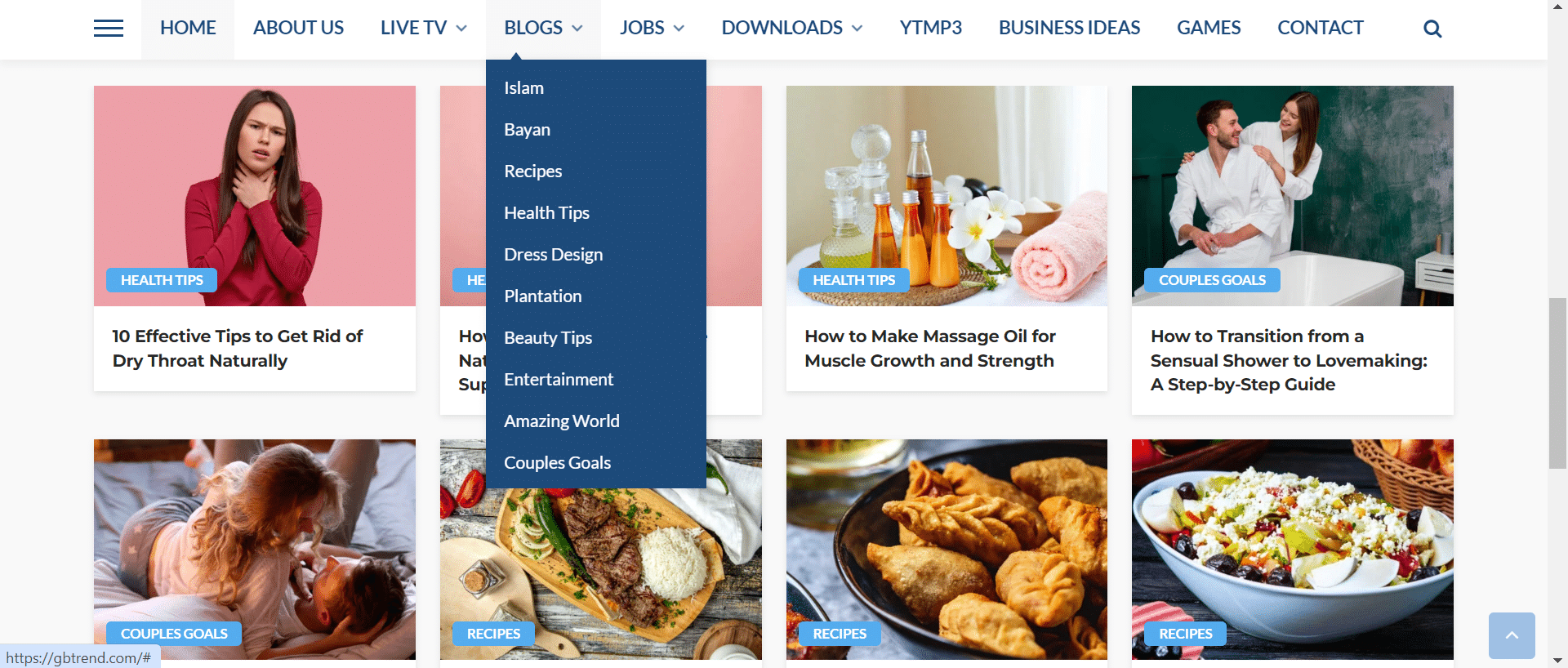 GBTrend Blog Website For Sale
