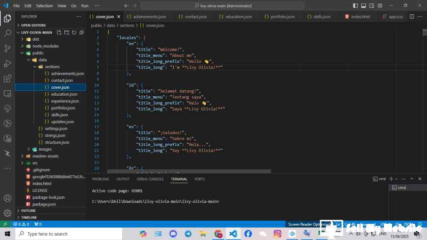 Portfolio Web React.Js+Bootstrap 5 Fully Responsive