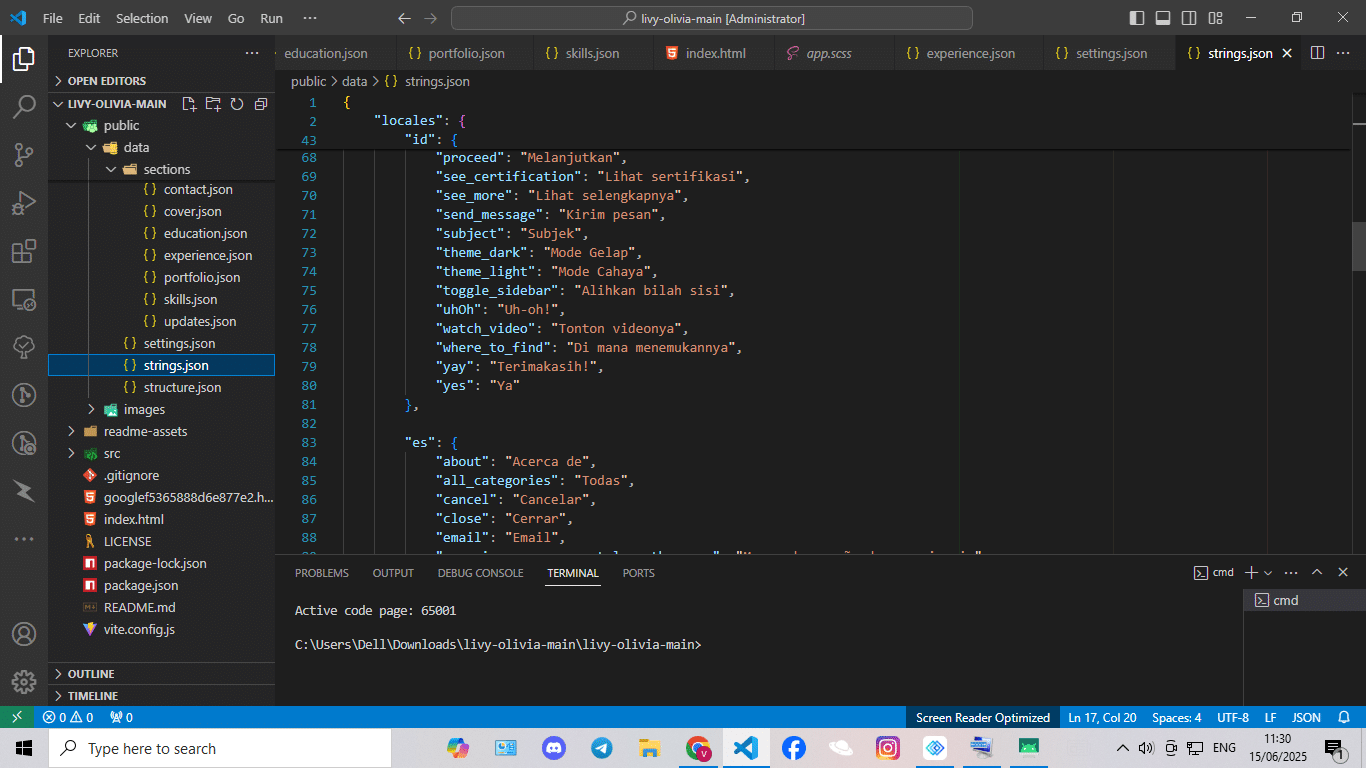 Portfolio Web React.Js+Bootstrap 5 Fully Responsive